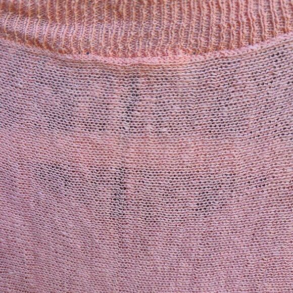 Eileen Fisher Coral Linen Tunic High Low Top size Medium - Picture 3 of 9